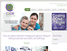 Tablet Screenshot of codingdoneright.com